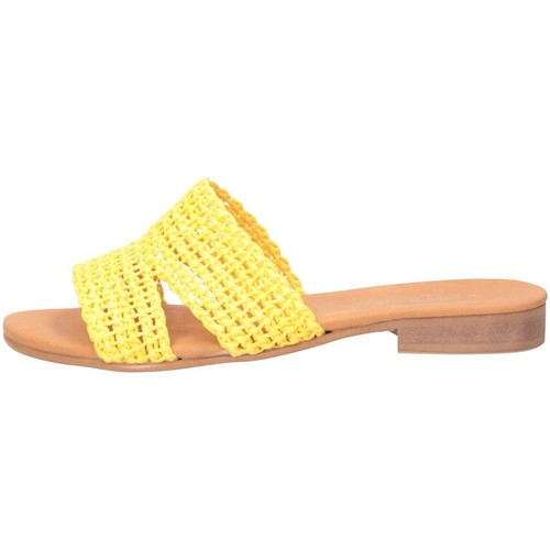 L'estrosa Made In Italy 305 Chaussons Femme JAUNE Jaune - Chaussures Mules  Femme 55,00 €