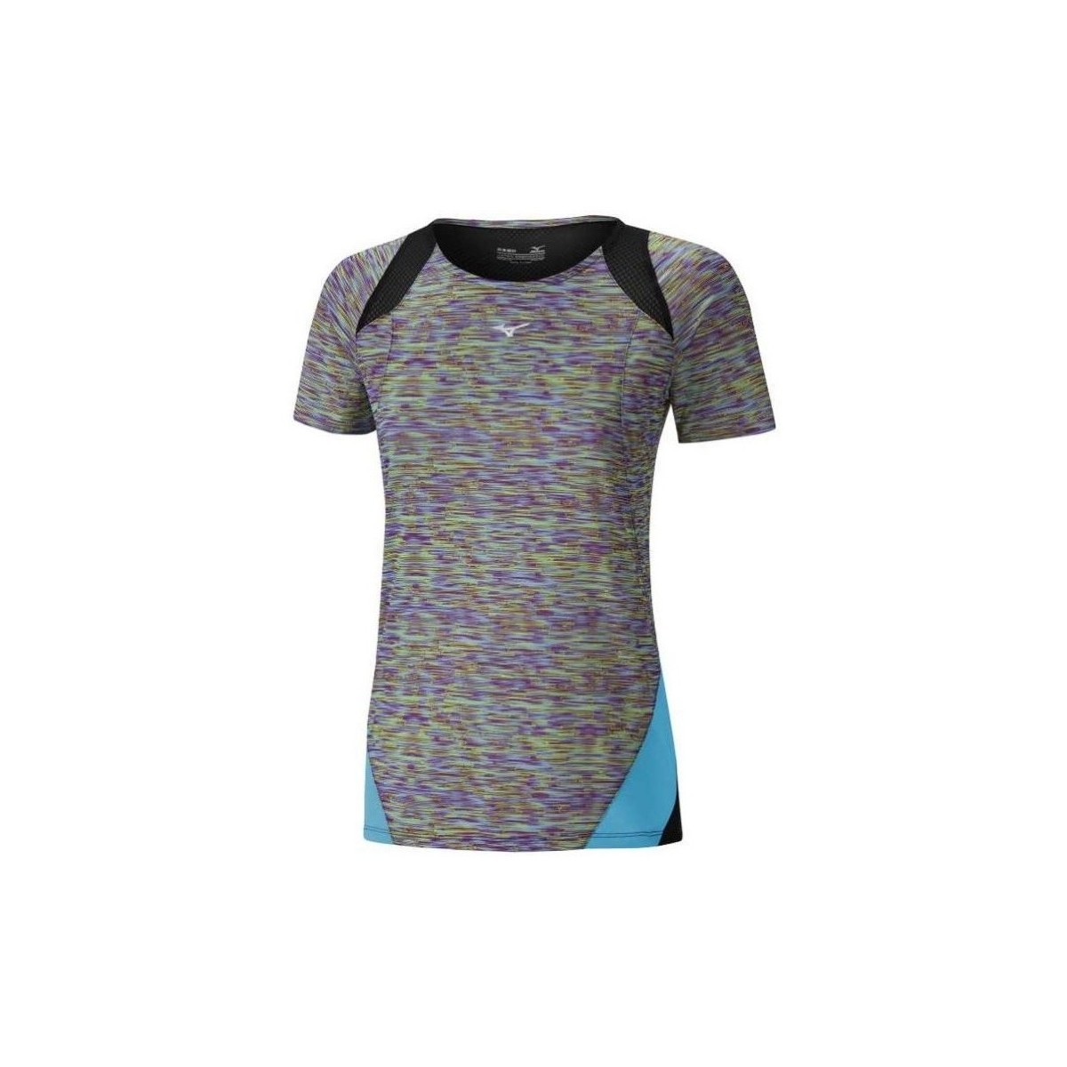 Vêtements Femme T-shirts manches courtes Mizuno Aero Tee Noir, Gris, Bleu