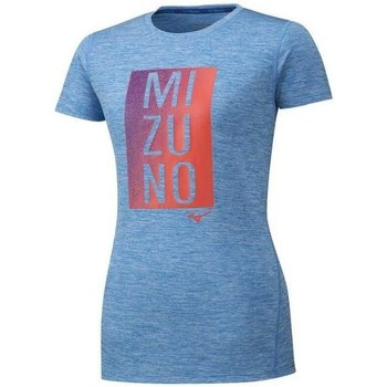 Vêtements Femme T-shirts manches courtes Mizuno Core Graphic Tee Bleu