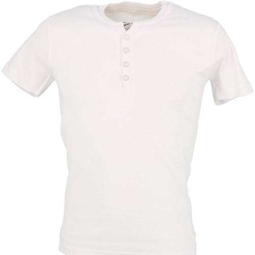 Vêtements Homme T-shirts manches courtes Tri par pertinence Theo white mc tee Blanc
