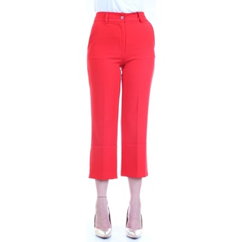 Vêtements Femme Pantalons 5 poches Lanacaprina PF2235 Pantalon femme Rouge Rouge