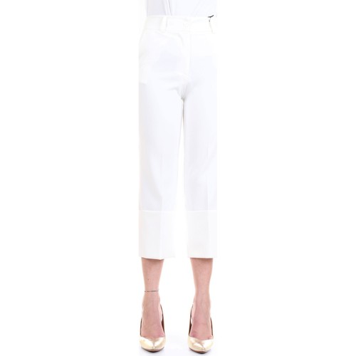 Lanacaprina PF2235 Pantalon femme blanc Blanc - Vêtements Pantalons 5  poches Femme 86,40 €