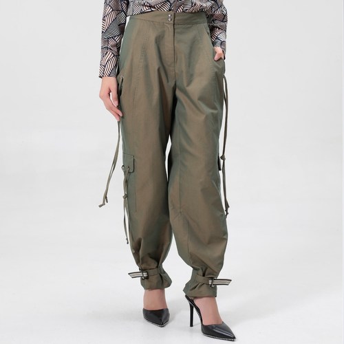 Pantalons cargo Smart & Joy LAURIER Vert kaki - Vêtements Pantalons cargo Femme 160 