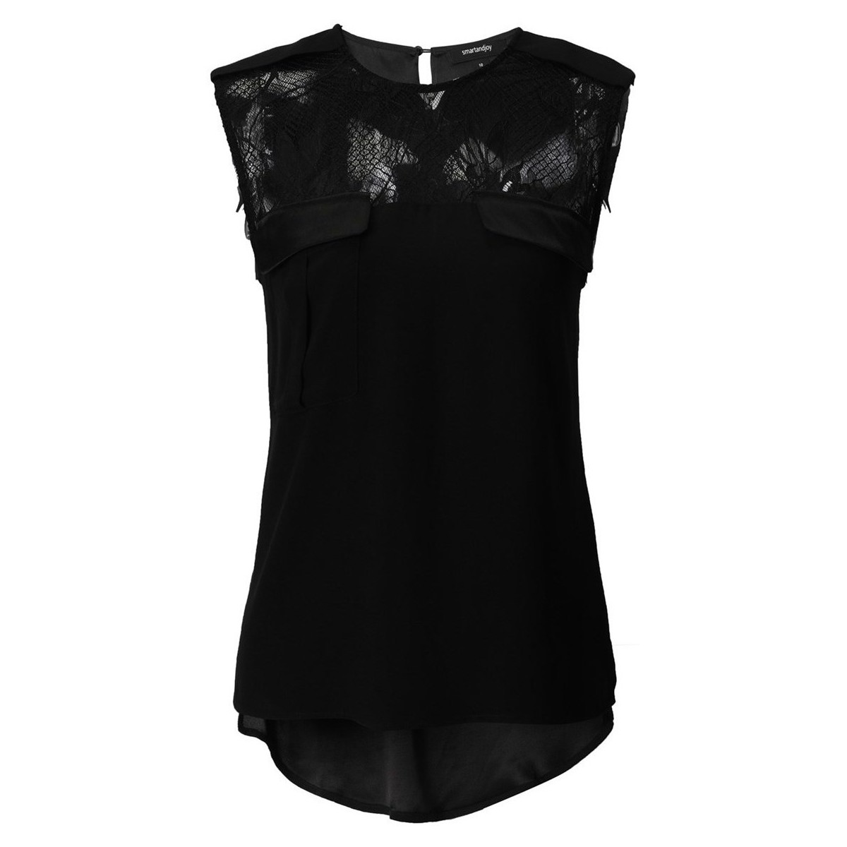 Vêtements Femme T-shirts manches courtes Smart & Joy LISERON Noir