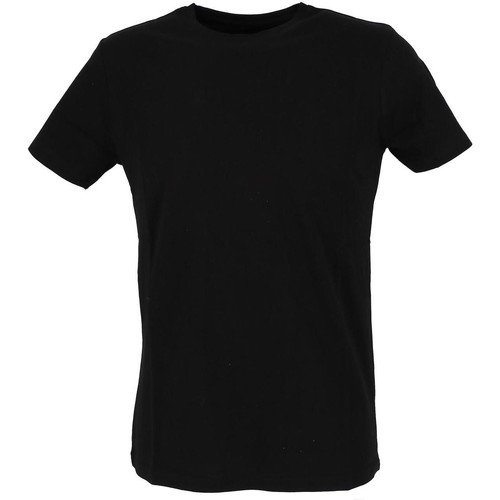 Vêtements Homme T-shirts manches courtes pour les étudiants Ts01 blk mc tee Noir