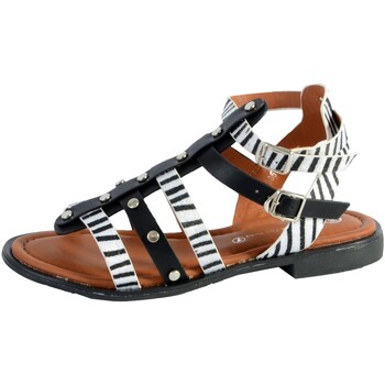 Chaussures Femme Tongs Boot à Lacetsry Sandale CM3965 Noir