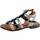 Chaussures Femme Tongs Longueur des jambesry Sandale CM3965 Noir