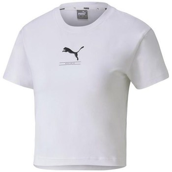 Vêtements Femme T-shirts manches courtes Puma Nutility Fitted Tee Blanc