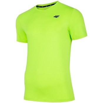 Vêtements Homme HIIT Training Muscle fit T-shirt in gemêleerd antraciet 4F TSMF002 Vert