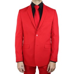 Vêtements Homme Vestes de costume Kebello Costume 2 boutons Taille : H Rouge 54V-46P Rouge