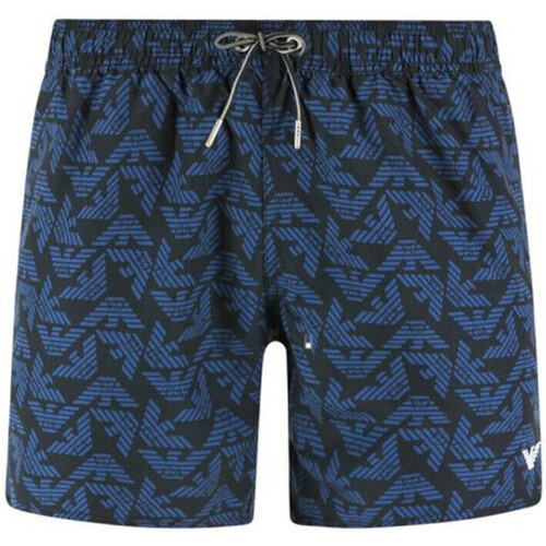 Vêtements Homme Shorts / Bermudas Emporio Armani monogram-print crossbody bag Short Bleu