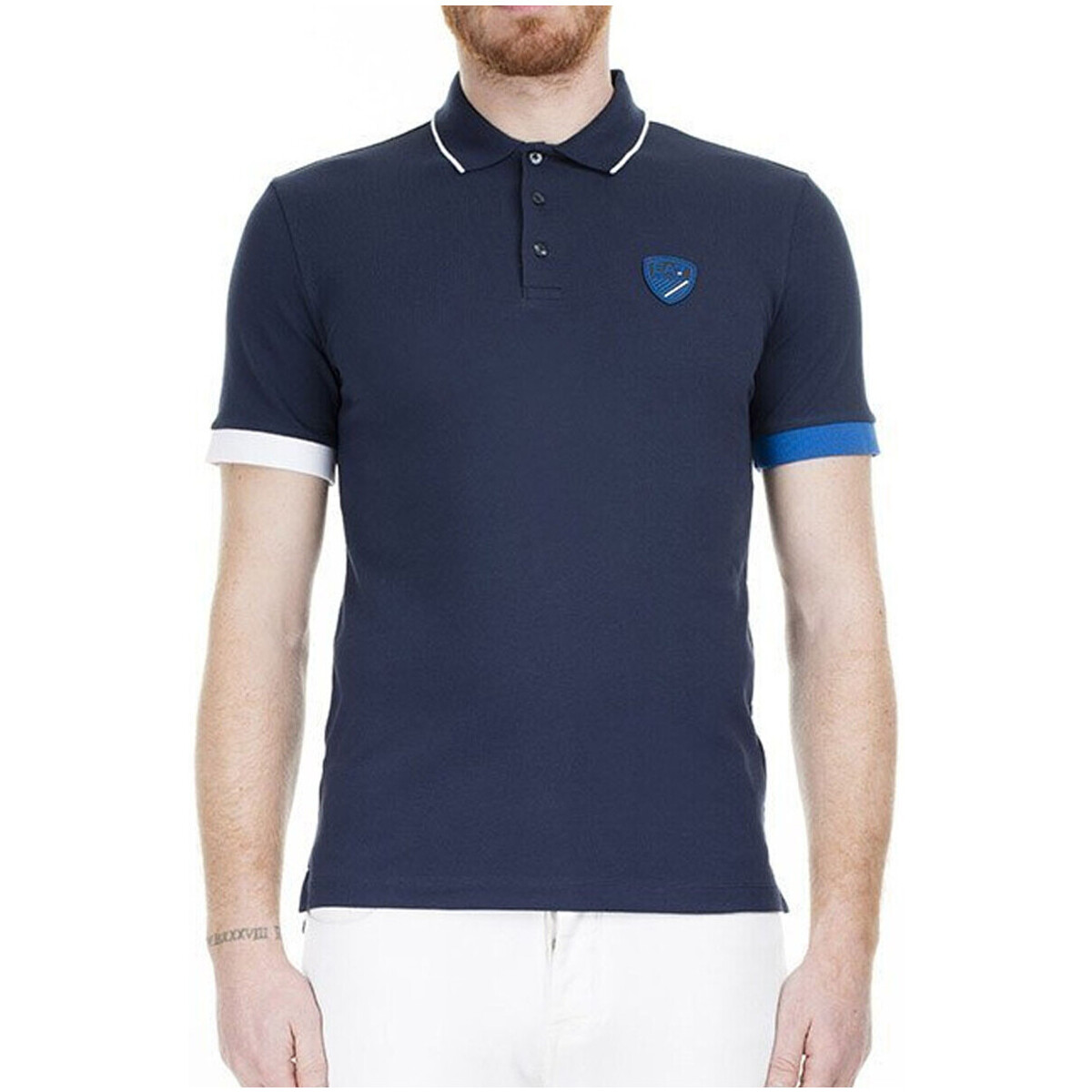 Vêtements Homme T-shirts & Polos Мужские туалетная вода cordon armani acqua di gio pour homme Polo Bleu
