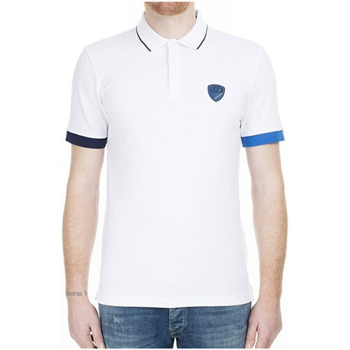 Vêtements Homme T-shirts & Polos Emporio Armani Falabella Baseball Capni Polo Blanc