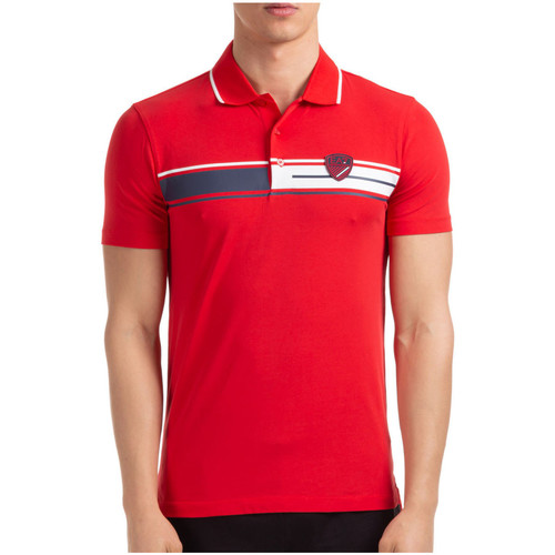 Vêtements Homme T-shirts & Polos Ea7 Emporio Armani shirt Polo Rouge