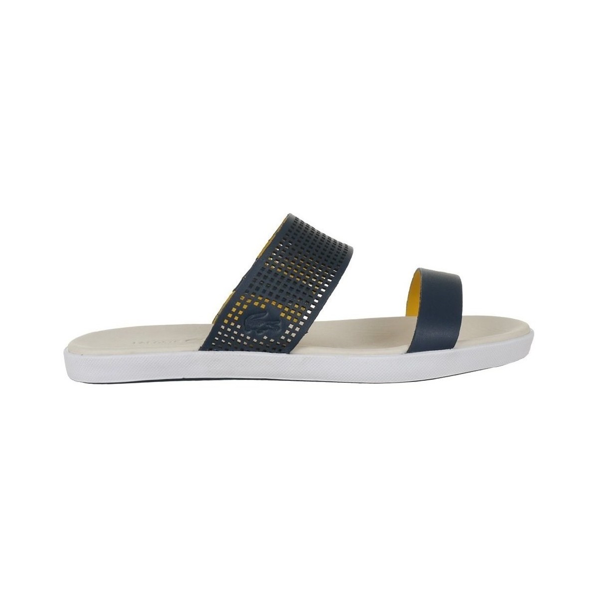 Chaussures Femme Tongs Lacoste Natoy Slide Marine