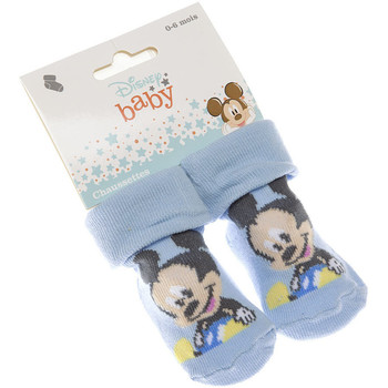 Sous-vêtements Enfant Chaussettes Disney Chaussettes Bottons - Coton - PF Naissance Mickey Bleu