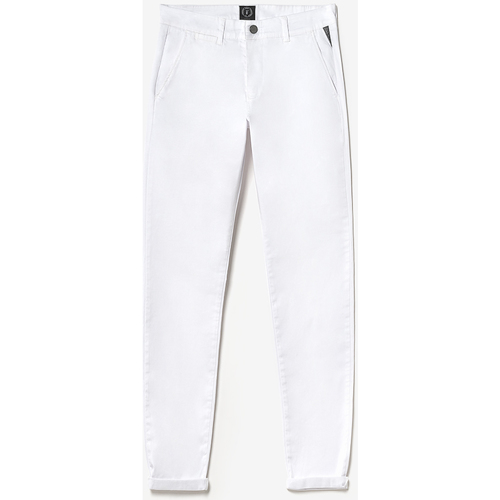 Vêtements Homme Pantalons Pantalon Cargo Alban Marronises Pantalon chino slim jas blanc Blanc