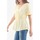 Vêtements Femme Ribbed Asymmetrical Hem Sweater Top libu jaune Jaune