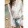 Vêtements Femme Shorts / Bermudas Le Temps des Cerises Short en jeans waco blanc Blanc