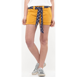 Vêtements Femme Shorts / Bermudas Le Temps des Cerises Short en jeans olsen jaune SAFRAN