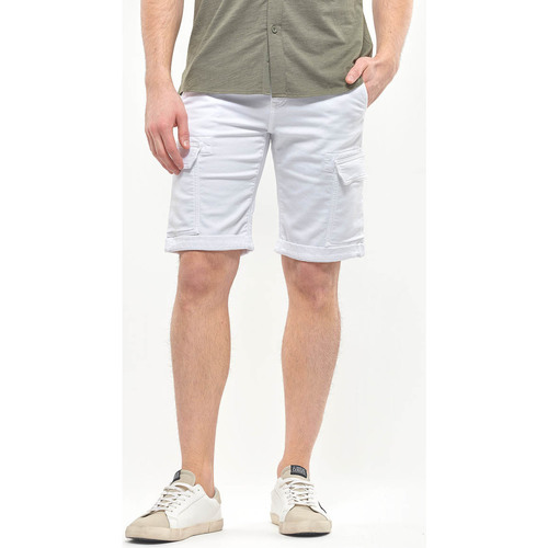 Vêtements Homme Shorts / Bermudas Le Temps des Cerises Bermuda jogg damon blanc Blanc