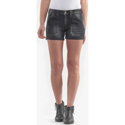 Vêtements Femme Shorts / Bermudas Le Temps des Cerises Short en jeans bloom noir BLACK / BLACK