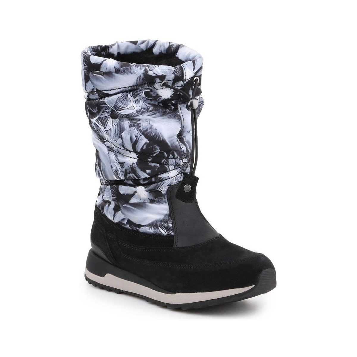 Chaussures Femme Bottes de neige Geox D Aneko B Gris, Noir