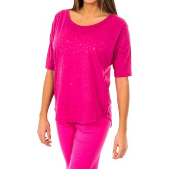 Vêtements Femme Kurty Patchwork Long Sleeve T-Shirt Tommy Hilfiger 1487903527-521 Rose