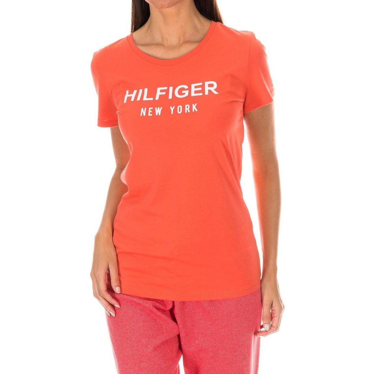 Vêtements Femme T-shirts manches longues Tommy Hilfiger 1487906329-314 Rouge