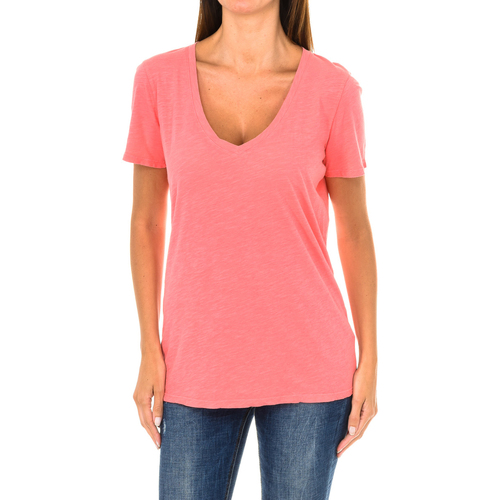Vêtements Femme T-shirts manches longues Emporio Armani Cate 3Y5T45-5JZMZ-1480 Rouge