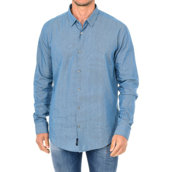 Vêtements Homme Chemises manches longues Armani jeans Chemise à manches longues Bleu