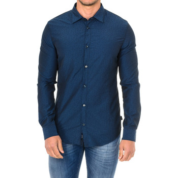 Vêtements Homme Chemises manches longues Armani jeans Chemise à manches longues Bleu