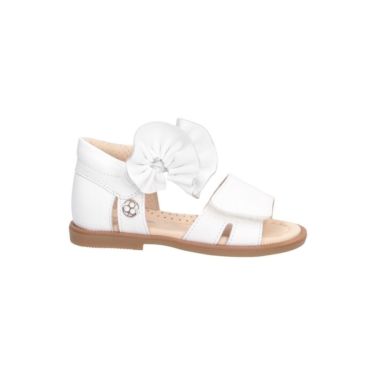 Chaussures Fille Sandales et Nu-pieds Florens J006550B Sandales Enfant BLANC Blanc