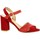 Chaussures Femme Sandales et Nu-pieds Cor By Andy C by andy Nu pieds cuir velours Rouge