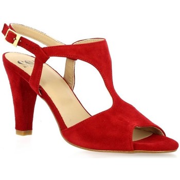 Cor By Andy C by andy Nu pieds cuir velours Rouge