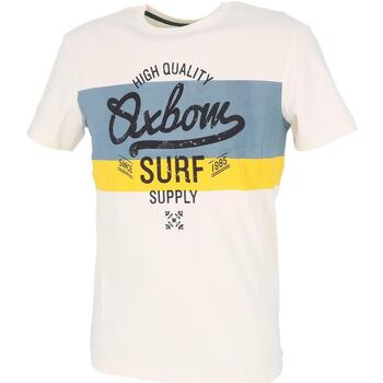 Vêtements Homme T-shirts manches courtes Oxbow Triam tee sel Ecru