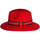 Accessoires textile Chapeaux Chapeau-Tendance Chapeau fédora 100% laine MAJEUR T55 Rouge