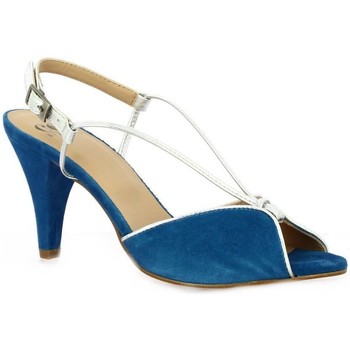 Chaussures Femme Sandales et Nu-pieds Cor By Andy C by andy Nu pieds cuir velours Bleu