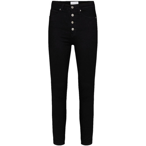 Vêtements Femme Maillots / Shorts de bain Calvin Klein Jeans skinny Jean super skinny  ref_49533 Black Noir