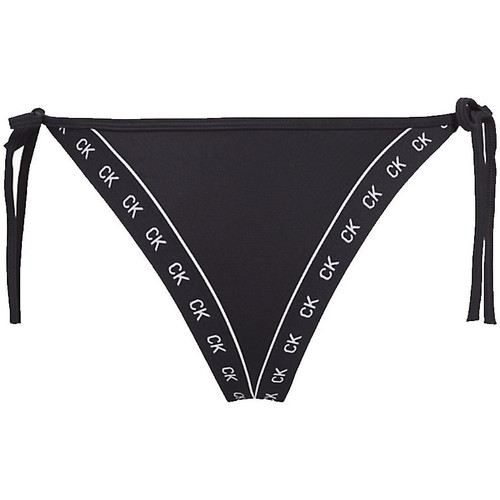 Vêtements Femme Maillots / Shorts de bain Calvin Klein Jeans skinny Bas de bikini à nouer  ref_49122 Noir