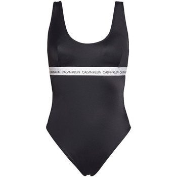Vêtements Femme Maillots / Shorts de bain Calvin Klein Jeans Maillot de bain décolleté  ref_4 Noir