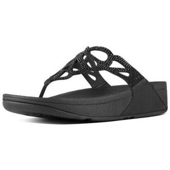 Femme FitFlop BUMBLE CRYSTAL TOE POST BLACK es BLACK es - Chaussures Tongs Femme 103 