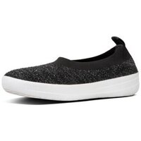 Chaussures Femme Ballerines / babies FitFlop UBERNKIT BALLERINA CRYSTAL - BLACK/SOFT GREY CO BLACK/SOFT GREY CO