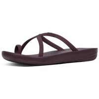 Chaussures Femme Tongs FitFlop iQUSION WAVE SLIDES - WILD AUBERGINE es Noir