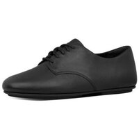 Chaussures Femme Derbies FitFlop ADEOLA LEATHER LACE UP DERBYS ALL BLACK CO AW01 Noir