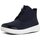 Chaussures Femme Baskets basses FitFlop SPORTY-POP TM SOFTY HIGH-TOP SUPERNAVY SUEDE Noir