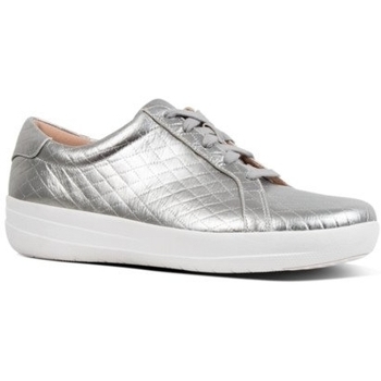 Chaussures Femme Baskets basses FitFlop NEW TENNIS SNEAKER DIAMOND QUILTING - SILVER es SILVER es