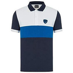 Vêtements Homme Polos manches courtes armani exchange t shirt mit logo print itemni Polo EA7 Emporio Bleu