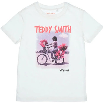 Vêtements Femme T-shirts manches courtes Teddy Smith 31014700D Blanc cassé