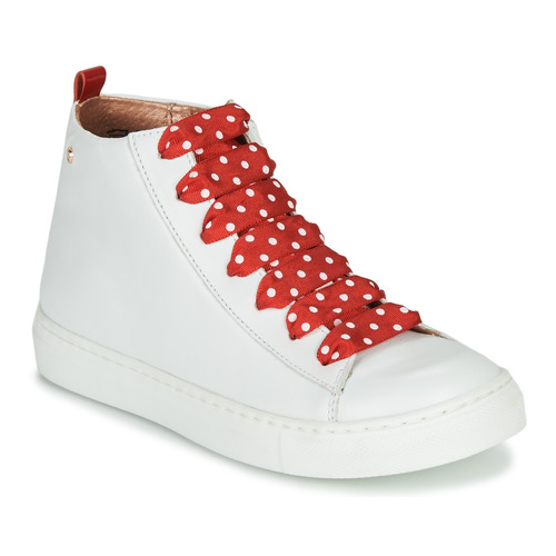 Chaussures  Little Mary SASHA (VE014) Blanc / Rouge - Livraison Gratuite 